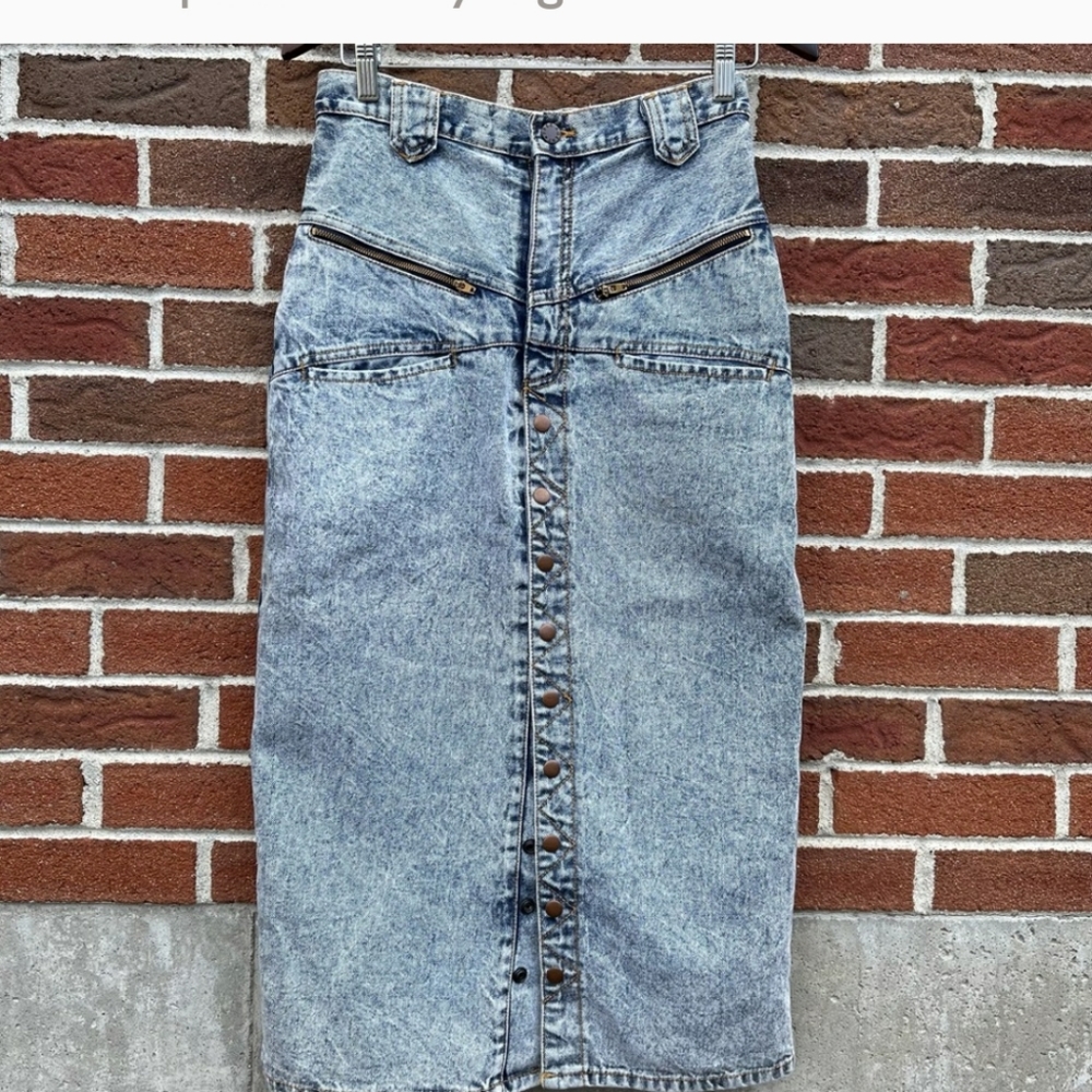 Vintage sexy denim skirt